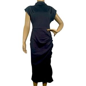 New York & Company Black Mock Neck Turtleneck Dress Size Medium